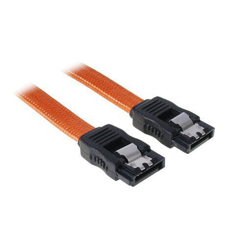 BitFenix SATA 6Gb/s - 0.3m - 0.3 m - SATA III - Male/Male - Orange - Straight - Straight