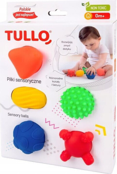 Tullo Piłki sensoryczne 5szt 0m+ Tullo