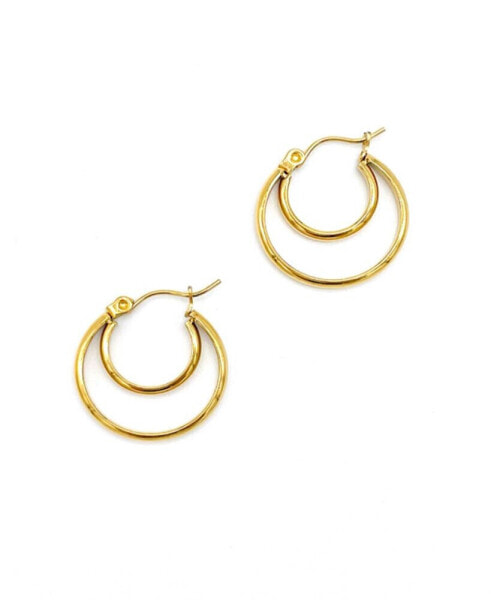 Crescent Midi Hoops Earrings