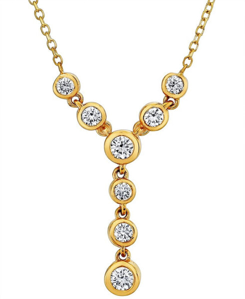 Energy Diamond Lariat Necklace (1/4 ct. t.w.) in 14k White or Yellow Gold