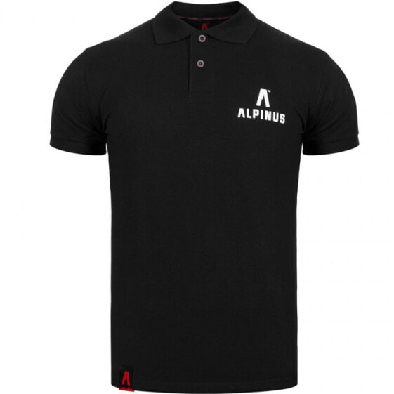 Мужская футболка-поло спортивная черная с логотипом Alpinus Wycheproof черная M ALP20PC0045