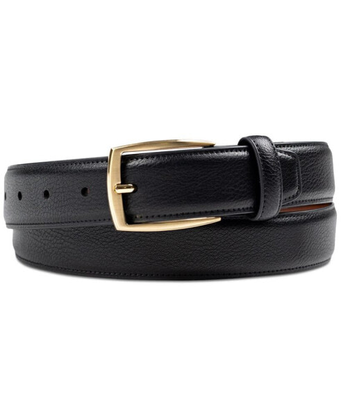 Men's Faux Leather Pebble Grain Stretch Belt, Created for Macy's