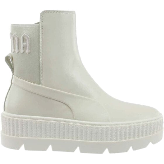 Puma Fenty By Rihanna Chelsea Combat Booties Womens White Casual Boots 366266-02