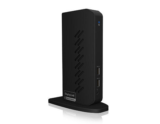 ICY BOX IB-DK2252AC - Wired - USB 3.2 Gen 1 (3.1 Gen 1) Type-C - 10,100,1000 Mbit/s - Black - 5 Gbit/s - 4K Ultra HD