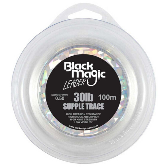 Флюорокарбоновая леска для рыбалки Black Magic Shock Leader Supple Trace 100 м 100lb 0.90 мм