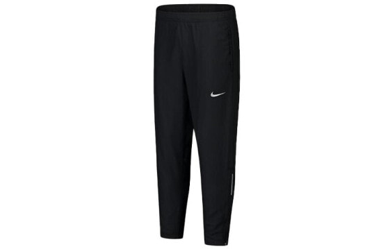 Nike 透气速干跑步训练梭织运动收口长裤 男款 春季 黑色 / Трендовая одежда Nike CU5499-010