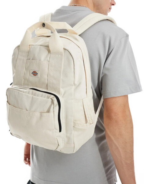 Dickies lisbon back pack in off white- exclusive to asos