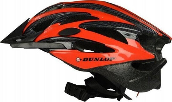 Dunlop Dunlop - Kask rowerowy regulowany MTB r. M 55-58 cm (czerwono-czarny)