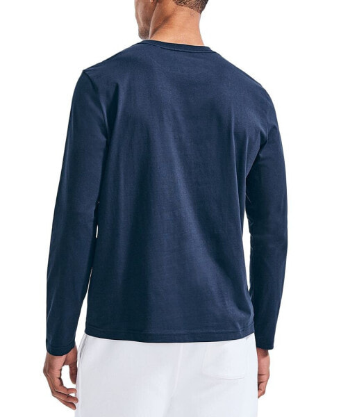  Nautica Mens Nautica Mens J-class Logo Long Sleeve T-shirt T  Shirt