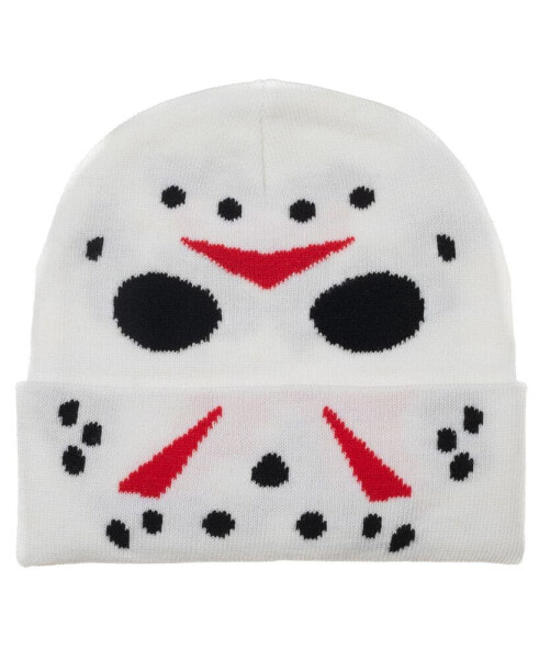 Men's Jason Glow in the Dark horror Cuffed Winter Beanie