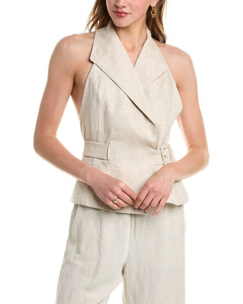 Nicholas Isabeau Halter Linen Vest Women's