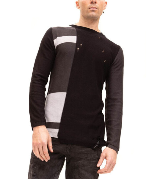 Men's Modern Color Block Sweater