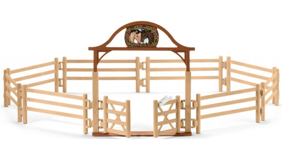 Schleich Horse Club Paddock with entry gate - Toy figure fence - Beige,Brown - 5 yr(s) - 12 yr(s) - Not for children under 36 months - 190 mm