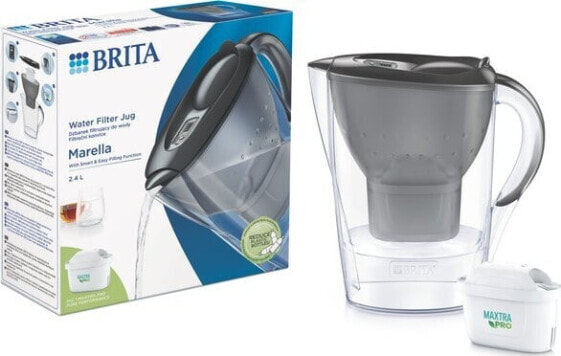 Dzbanek filtrujący Brita Marella Cool Graphite, 2,4 l + filtr do wody BRITA Maxtra Pro