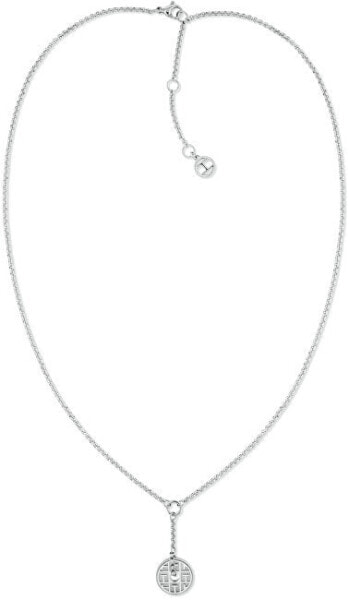 Elegant steel necklace with pendant 2780481