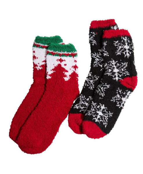 Women's Cozy Holiday Socks - Pack of 2