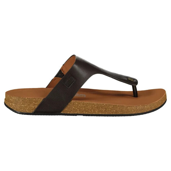 FITFLOP Iqushion Leather Toe-Post sandals