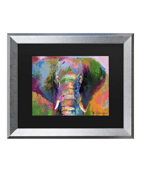 Richard Wallich Elephant 2 Matted Framed Art - 27" x 33"