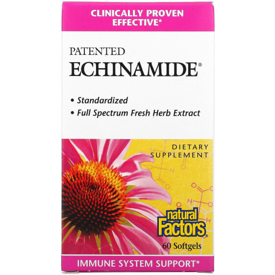 Витаминное дополнение Natural Factors Patented Echinamide, 60 капсул