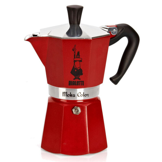 BIALETTI Кофеварка Moka Express - Красная - Алюминий - 3 чашки - 1 шт.