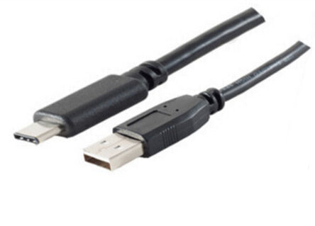 Кабель USB A - USB C 1.8 м shiverpeaks BS77143-1.8 480 Mbit/s Чёрный