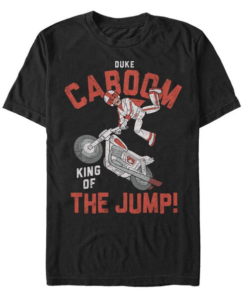 Disney Pixar Men's Toy Story Duke Caboom King of the Jump, Short Sleeve T-Shirt