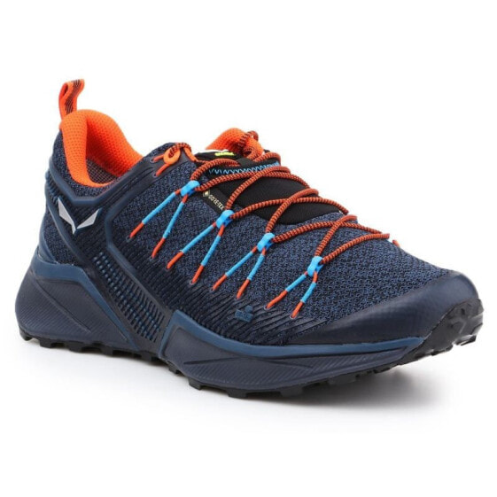 Мужские кроссовки спортивные треккинговые синие текстильные низкие демисезонные  Salewa MS Dropline GTX M 61366-8669 shoes