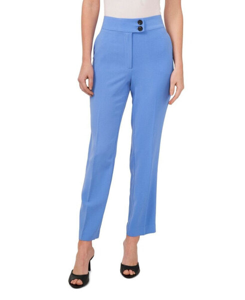 Women's Wear to Work Cropped Pants with Wide Waistband