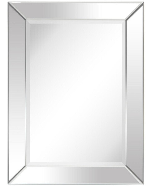 Solid Wood Frame Covered with Beveled Clear Mirror - 40" x 30"