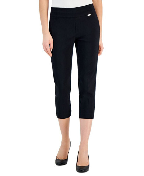 Women's Petite Tummy-Control Pull-On Capri Pants, Created for Macy's