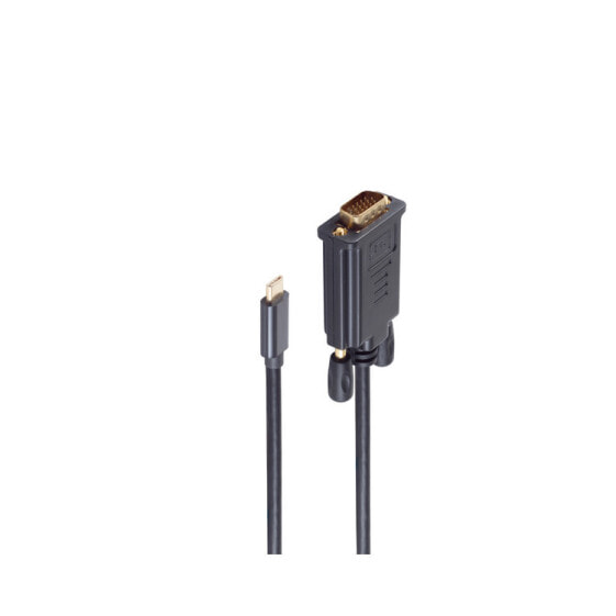 ShiverPeaks BS10-59025 - 1 m - USB Type-C - VGA (D-Sub) - Male - Male - Straight
