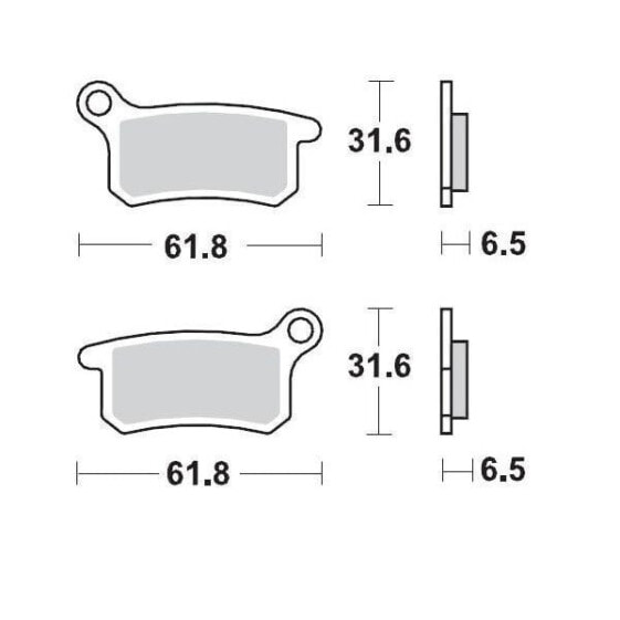 MOTO-MASTER GasGas/Husqvarna/KTM 094611 Sintered Brake Pads