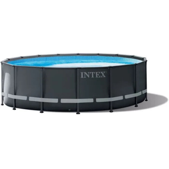 INTEX Ultra XTR-Schwimmbad-Set dunkelgraues rundes Rohr () 4,27 x (H) 1,22 m