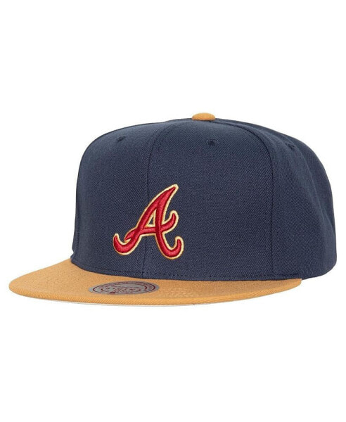 Men's Navy Atlanta Braves Work It Snapback Hat