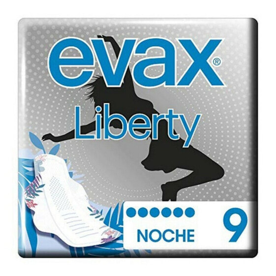 Ночные прокладки с крылышками Liberty Evax (9 uds)