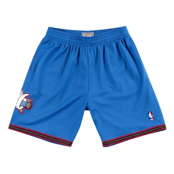 Mens Mitchell & Ness NBA SWINGMAN ALTERNATE SHORTS - 76ERS 99-00