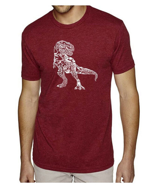 Mens Premium Blend Word Art T-Shirt - Dinosaur