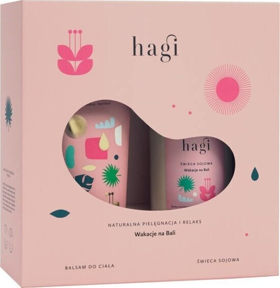 Hagi Hagi, Wakacje na Bali, Zestaw naturalna pielęgnacja i relaks: balsam do ciała i świeca sojowa