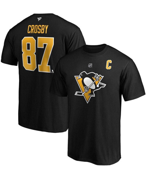 Men's Sidney Crosby Pittsburgh Penguins Team Authentic Stack T-Shirt