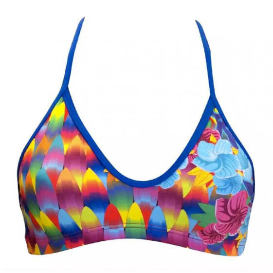 TURBO Surf And Flower Bikini Top