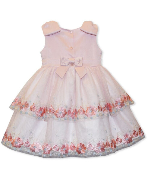 Baby Girls Tiered Embroidery Dress