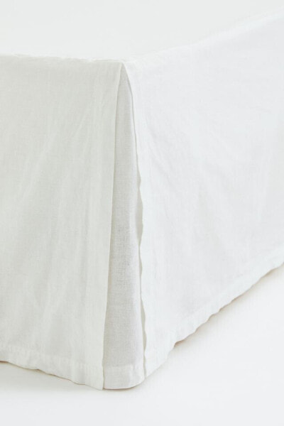 Linen-blend Twin Bedskirt