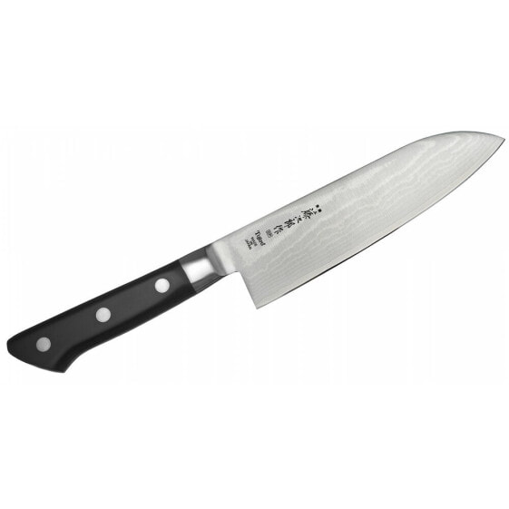 Нож кухонный Tojiro Santoku из нержавеющей стали DP37 черный 17 см