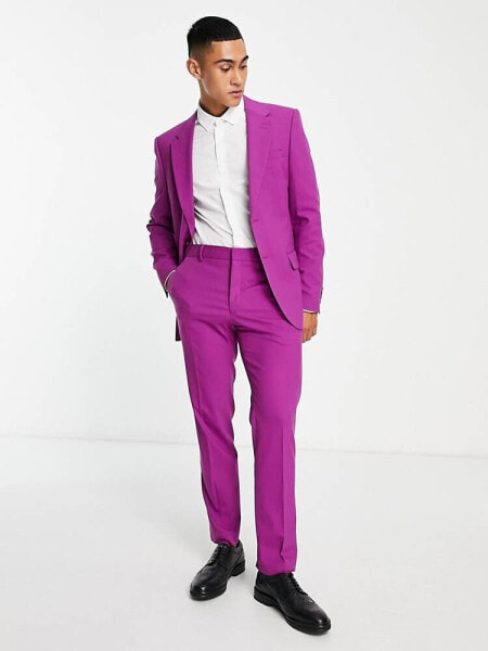 River Island suit trousers in purple