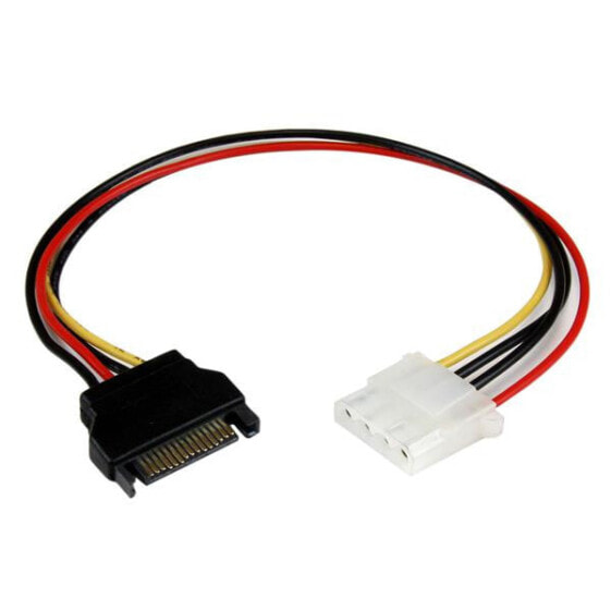 StarTech.com 12in SATA to LP4 Power Cable Adapter - F/M - 0.3048 m - SATA 15-pin - Molex (4-pin) - Male - Female - Straight