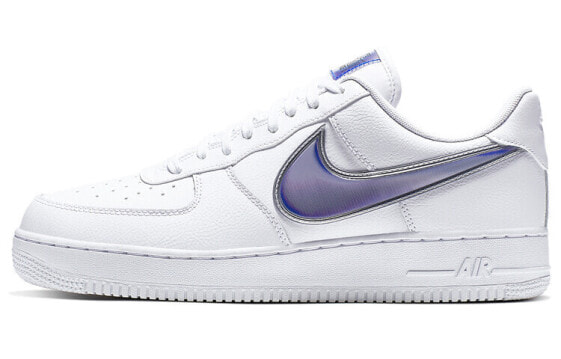 Nike Air Force 1 Low 镭射 大钩子 低帮 板鞋 男女同款 白 / Кроссовки Nike Air Force AO2441-101