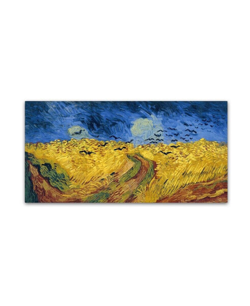 Vincent van Gogh 'Wheatfield with Crows' Canvas Art - 32" x 16" x 2"