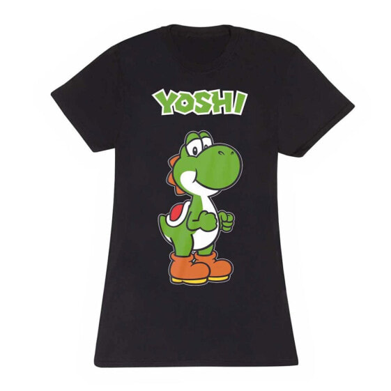 HEROES MRO02673 Nintendo Super Mario Yoshi Name Tag short sleeve T-shirt