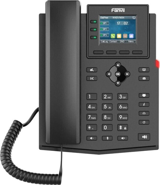 Telefon Fanvil Fanvil X303W telefon VoIP Czarny 4 linii LCD Wi-Fi