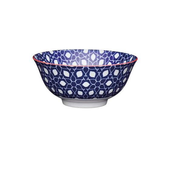 KITCHENCRAFT Floral Geometric Print Ceramic Bowl